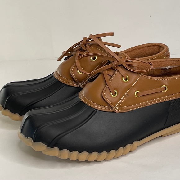 Outwoods Autumn 81439-155 Womens Brown Blue Duck Rain Camping Boots Shoes Sz. 6 - Picture 2 of 11